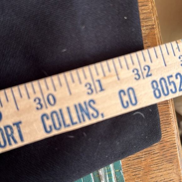 Vintage Women's Black Pullon Elastic Waist  Polyester Pants Union Made USA sz 44 - Picture 4 of 6